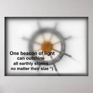 光の一つのビーコン。 ポスター