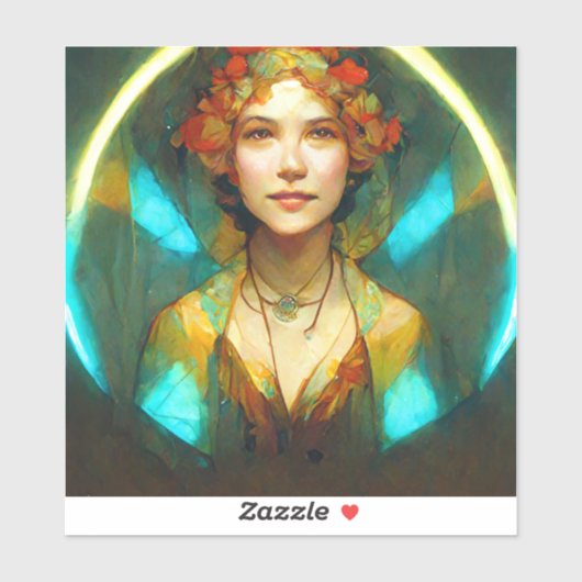 光の中でアールヌーボーファンタジー シール (シート)