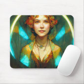 光の中でアールヌーボーファンタジー マウスパッド (マウス)