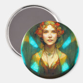 光の中でアールヌーボーファンタジー マグネット (正面/裏面)