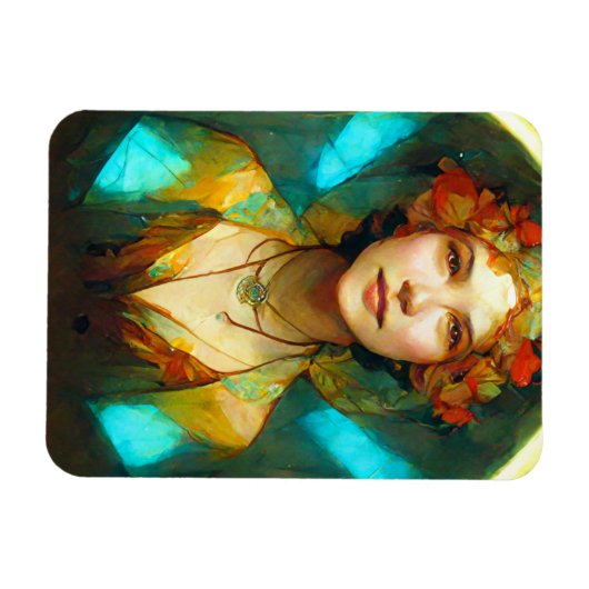 光の中でアールヌーボーファンタジー マグネット (横)