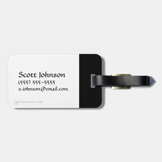 光の中に入る ラゲッジタグ (裏面横)