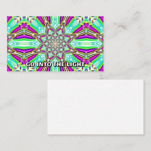 光の中に入る（言葉を変えることができる） 名刺 (正面/裏面)