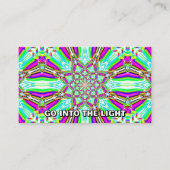 光の中に入る（言葉を変えることができる） 名刺 (正面)