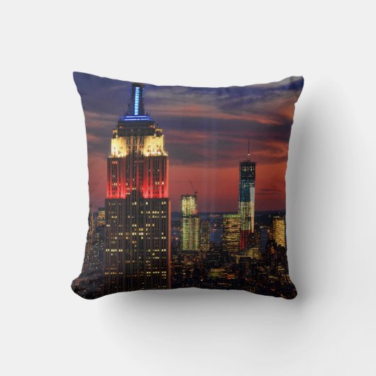 光の中の献上品World Trade Cntr ESB #1 クッション (正面)