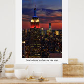 光の中の献上品World Trade Cntr ESB #1 ポスター (キッチン)