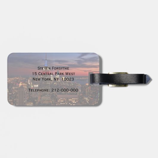 光の中の献上品World Trade Cntr ESB #2 ラゲッジタグ (裏面横)