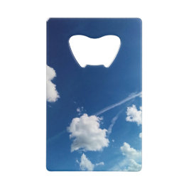 光の中の雲 クレジットカード栓抜き