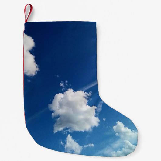 光の中の雲 スモールクリスマスストッキング (正面)