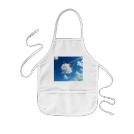 光の中の雲 子供用エプロン