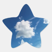 光の中の雲 星シール (正面)