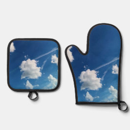 光の中の雲 鍋つかみ&鍋敷きセット