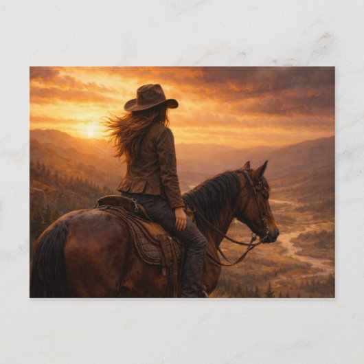 光の中の馬 | 馬の芸術 | ポストカード (正面)