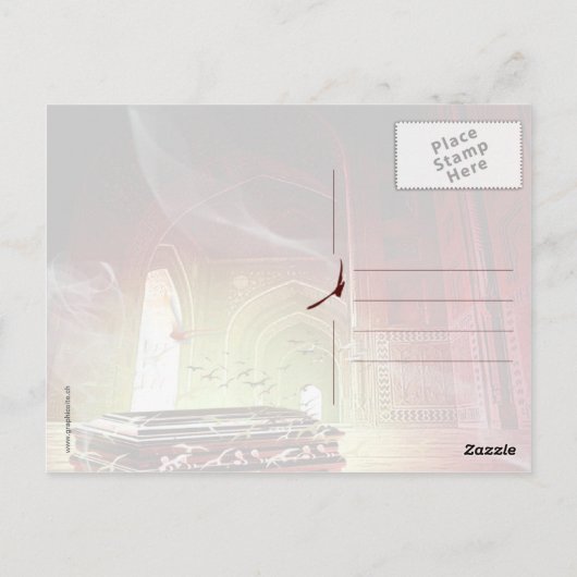 光の中へ – はがき (裏面)