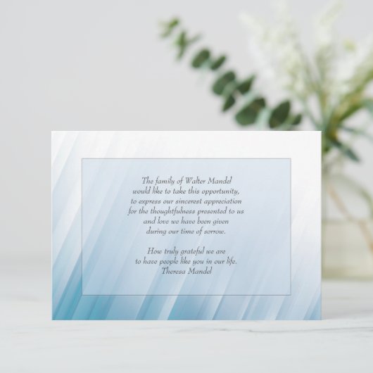 光の中へ 哀悼カード 3.5"x5" (スタンド正面)