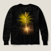 光の中を歩く – クリスチャンハロウィーンフード付きスウェットシャツ (デザイン背面)