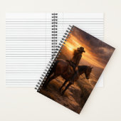 光の中 | 馬のアート | ノートブック (内側)