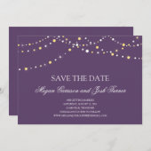 光の列 保存日付 招待状 (正面/裏面)