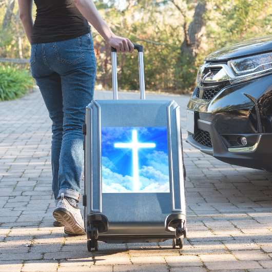 光の十字架イエスキリストカスタマイズ可能なクリスチャン シール (スーツケースインサイチュ)