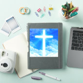 光の十字架イエスキリストカスタマイズ可能なクリスチャン シール (iPadカバー)