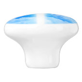 光の十字架イエスキリストカスタマイズ可能なクリスチャン セラミックノブ (側面)