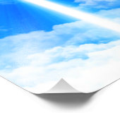 光の十字架イエスキリストカスタマイズ可能なクリスチャン フォトプリント            (角)