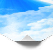 光の十字架イエスキリストカスタマイズ可能なクリスチャン フォトプリント            (角)