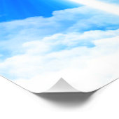 光の十字架イエスキリストカスタマイズ可能なクリスチャン フォトプリント            (角)