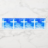 光の十字架イエスキリストカスタマイズ可能なクリスチャン ペットボトルラベル (シングルラベル)