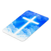 光の十字架イエスキリストカスタマイズ可能なクリスチャン マグネット (左側)