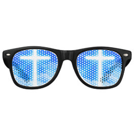 光の十字架イエスキリストカスタマイズ可能なクリスチャン レトロサングラス