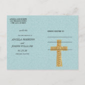 光の十字架イエスキリスト日付を保存 案内ポストカード (裏面)