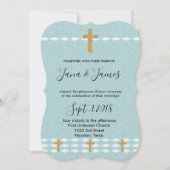 光の十字架イエスキリスト結婚ズ 招待状 (正面)