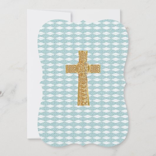 光の十字架イエス・キリストは日付を保存する 招待状 (裏面)