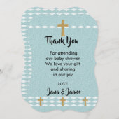 光の十字架イエス・キリスト感謝していあなた 招待状 (正面/裏面)