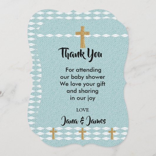 光の十字架 イエス・キリストに感謝します 招待状 (正面/裏面)