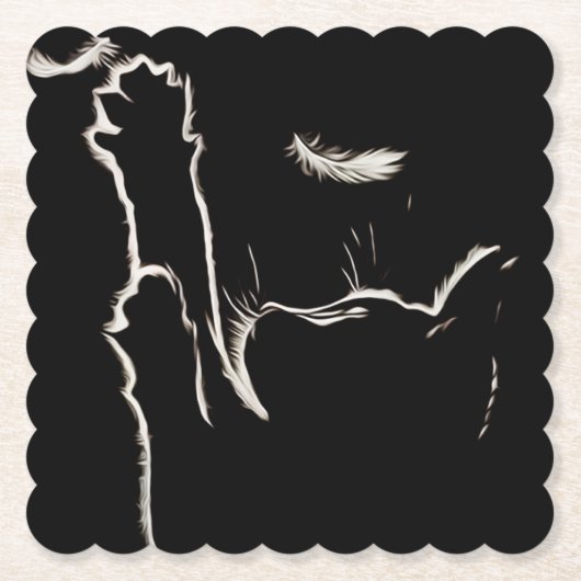 光の反射 ペーパーコースター (正面)