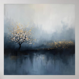 光の囁き霧の中の花 ポスター