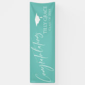 光の大学院ティール（緑がかった色） 横断幕 (縦)