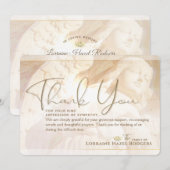 光の天使 追悼 感謝カード 招待状 (正面/裏面)