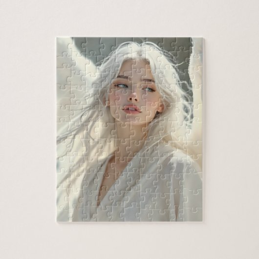 光の守護者 – シルバードーンの天使 ジグソーパズル (縦)