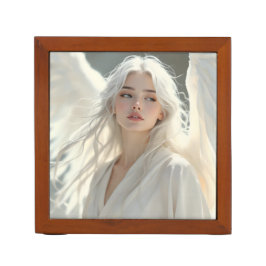 光の守護者 – シルバードーンの天使 ペンスタンド