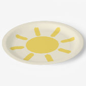光の少し太陽の光のパーティープレート ペーパープレート (アングル)