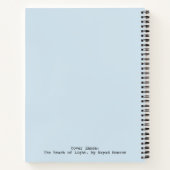 光の届く所Nayad Monroe著 ノートブック (裏面)