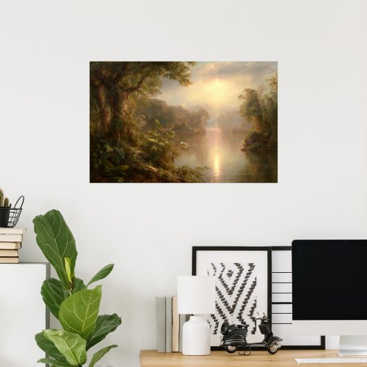 光の川、フレデリック・エドウィン教会 ポスター (ホームオフィス)