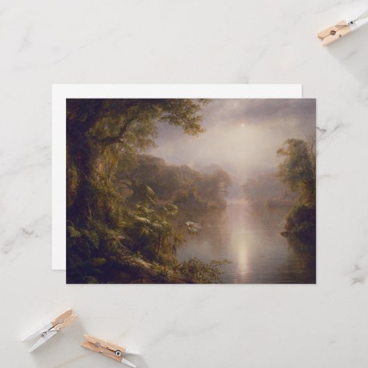 光の川（熱帯の朝） カード (正面/裏面インサイチュ)