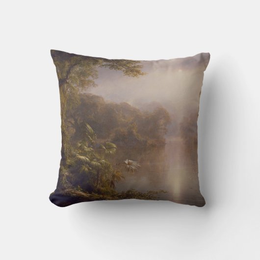 光の川（熱帯の朝） クッション (正面)