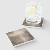 光の川（熱帯の朝） ストーンコースター (横)