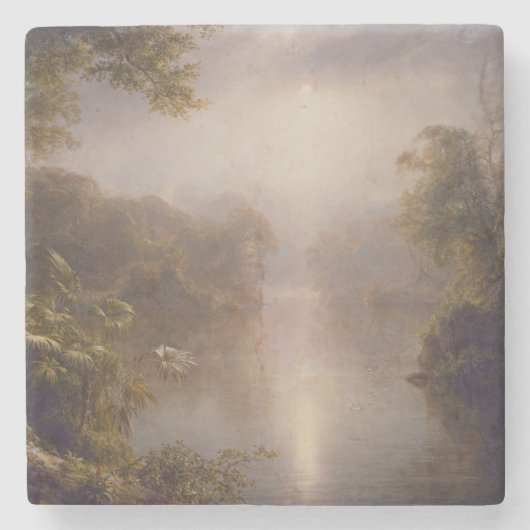 光の川（熱帯の朝） ストーンコースター (正面)