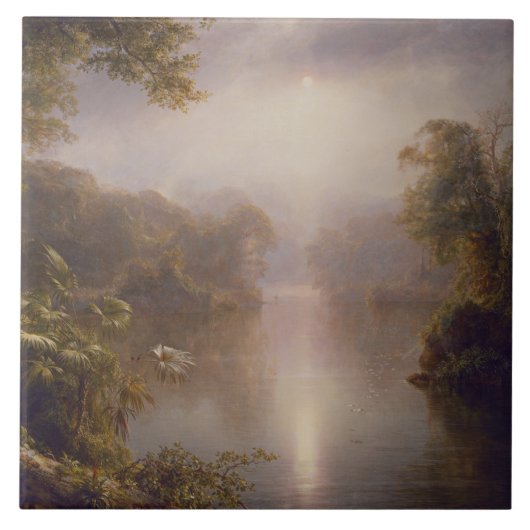 光の川（熱帯の朝） タイル (正面)